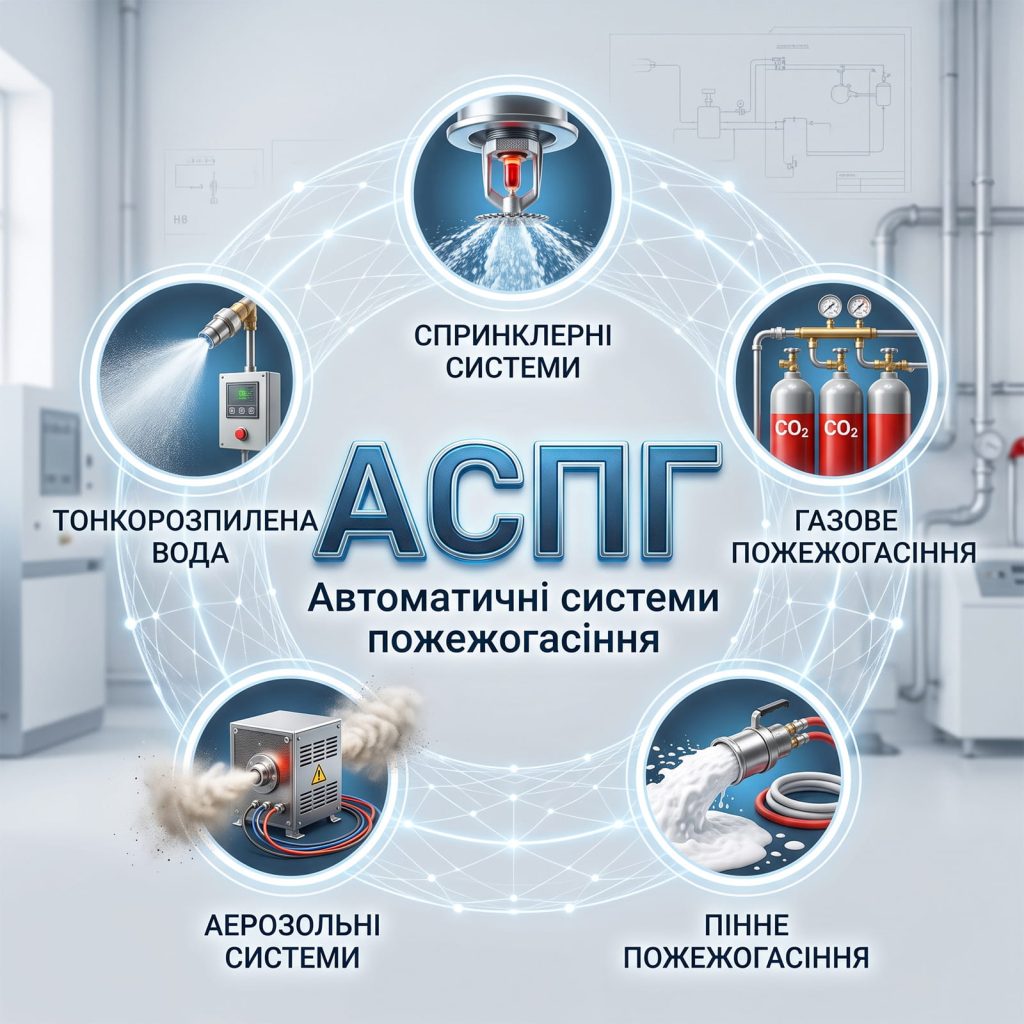 Обкладинка статті про АСПГ - автоматичні системи пожежогасіння.