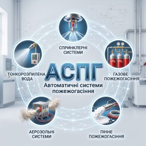 Обкладинка статті про АСПГ - автоматичні системи пожежогасіння.