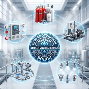 Обложка статьи "Система пожаротушения тонкораспыленной водой (ТРВ)".