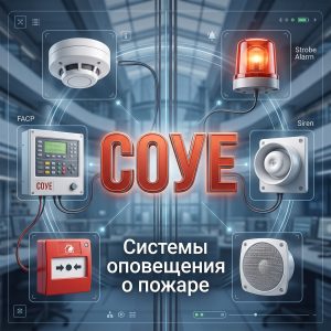 Обложка статьи про СОУЭ (системы оповещения и управления эвакуацией людей).