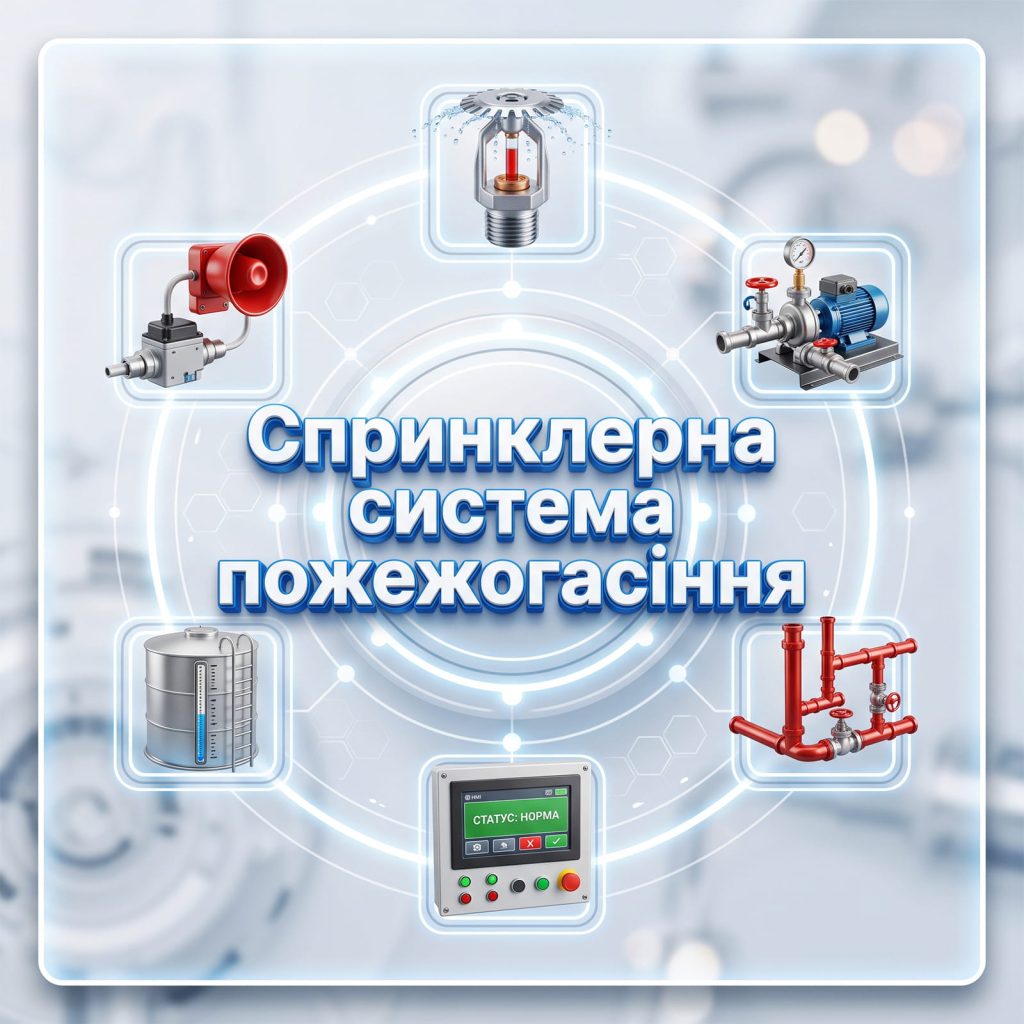 Обкладинка статті "Спринклерна система пожежогасіння".