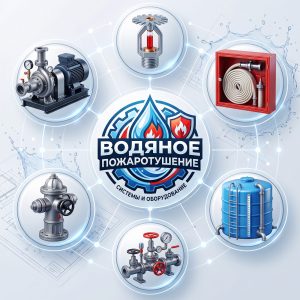 Обложка статьи "Водяное пожаротушение".