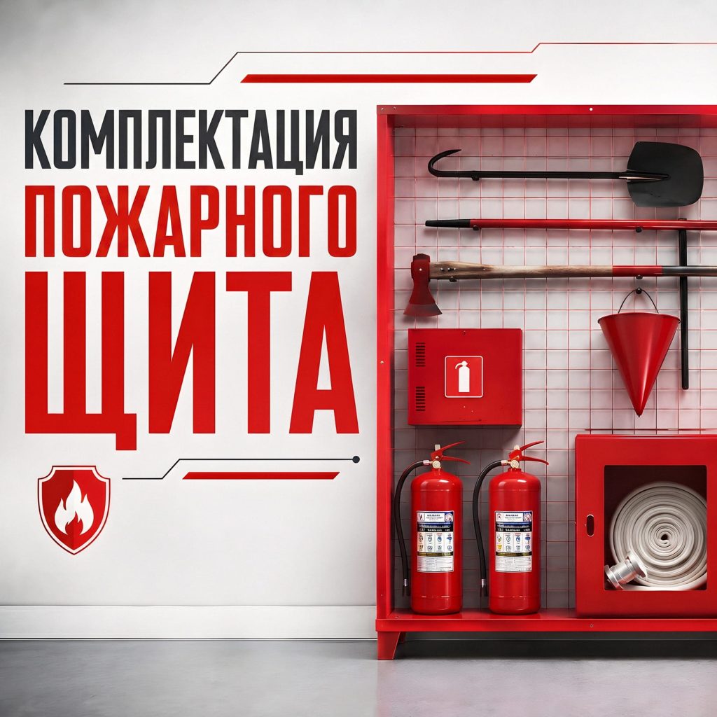 Обложка статьи "Комплектация пожарного щита".