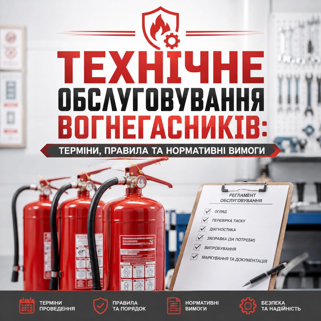 Все про Технічне обслуговування вогнегасників.