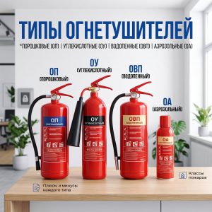 Статья про виды огнетушителей.