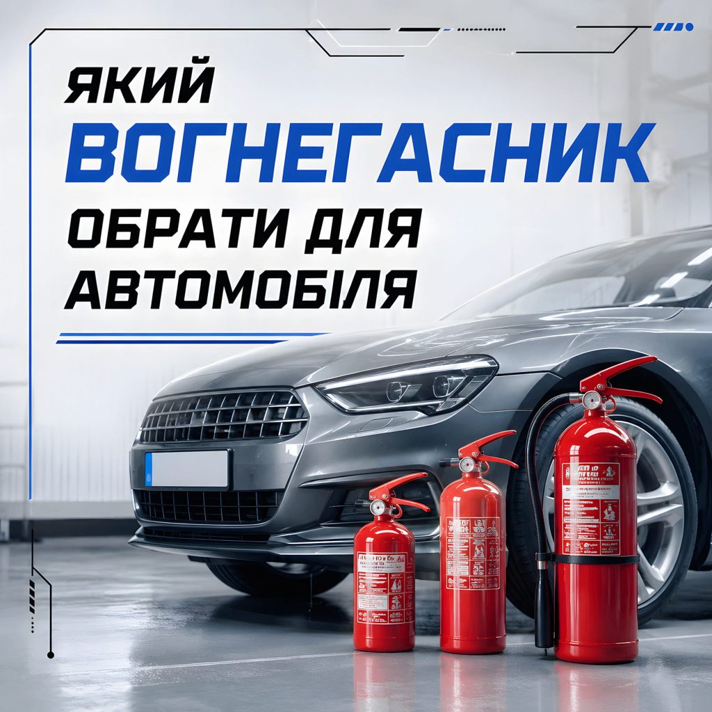 Обкладинка статті "Який вогнегасник обрати для автомобіля".
